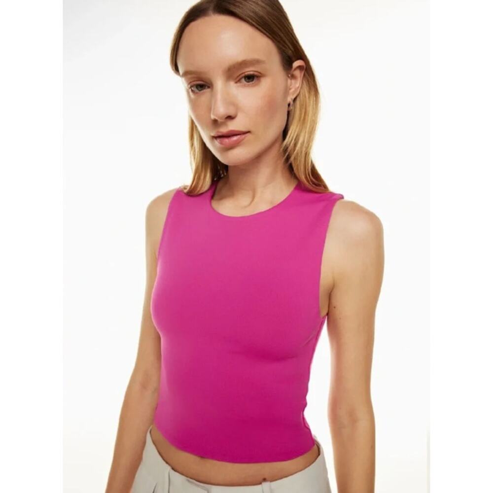 Aritzia Babaton Contour Original Contour Tenor Tank Size Small Hot Pink